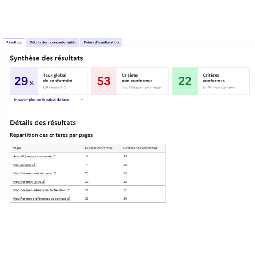 Audit accessibilité - Agence WEX IT